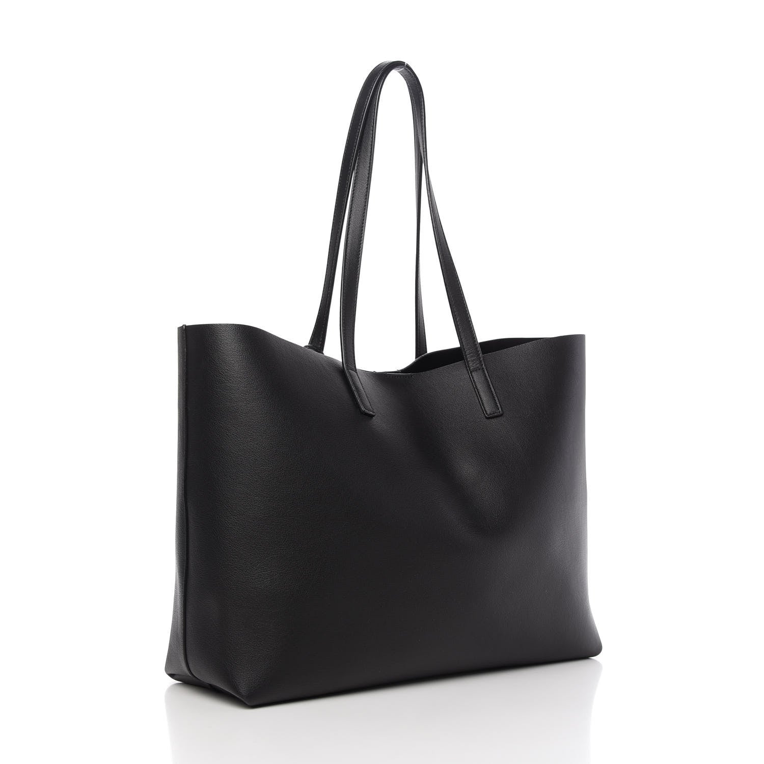 Saint Laurent Calfskin Large Shopping Tote Black 3 of 10