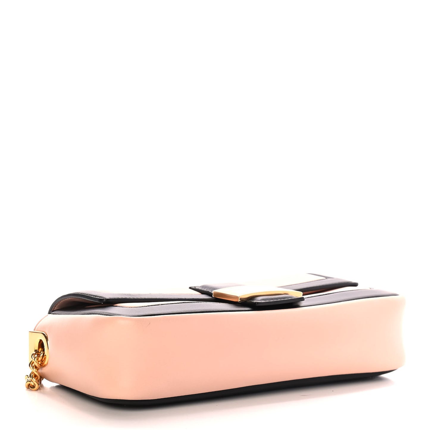 Nappa Apolo Bi-Color Chain Baguette Rosa Quarzo Black