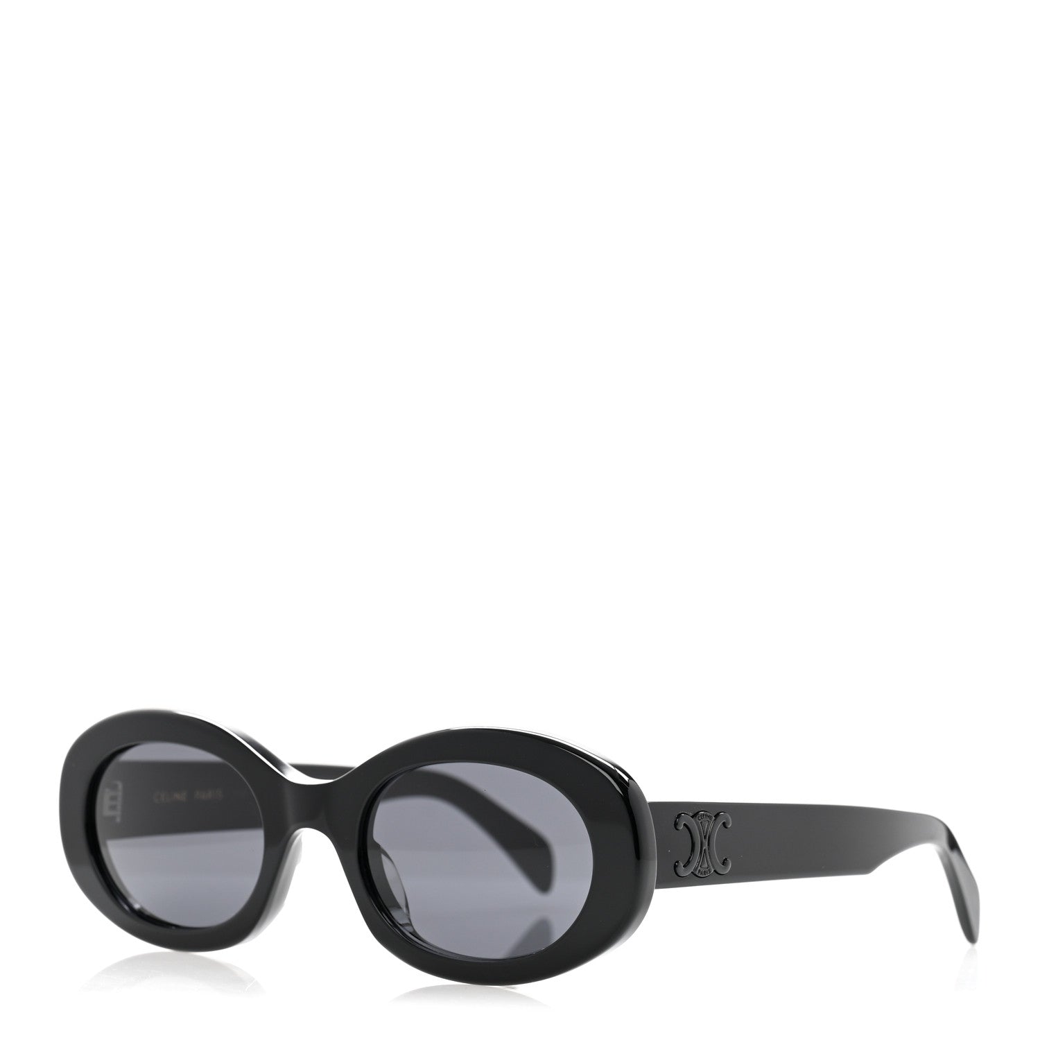 Celine Acetate Triomphe 01 Sunglasses CL 40194U Black 1 of 8