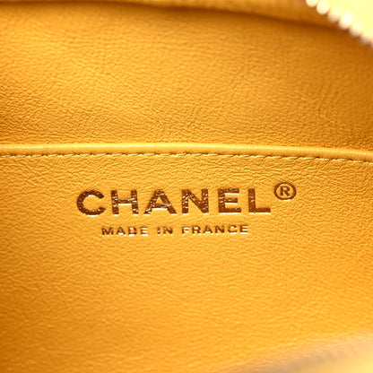 Chanel Caviar Quilted Small Timeless Camera Case Yellow 6 of 9