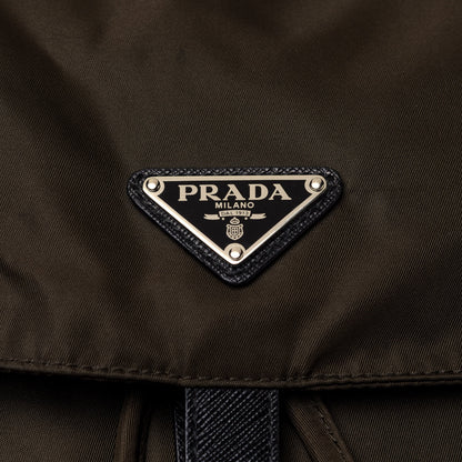 Prada Tessuto Nylon Saffiano Vela Medium Backpack Mimetico 10 of 12