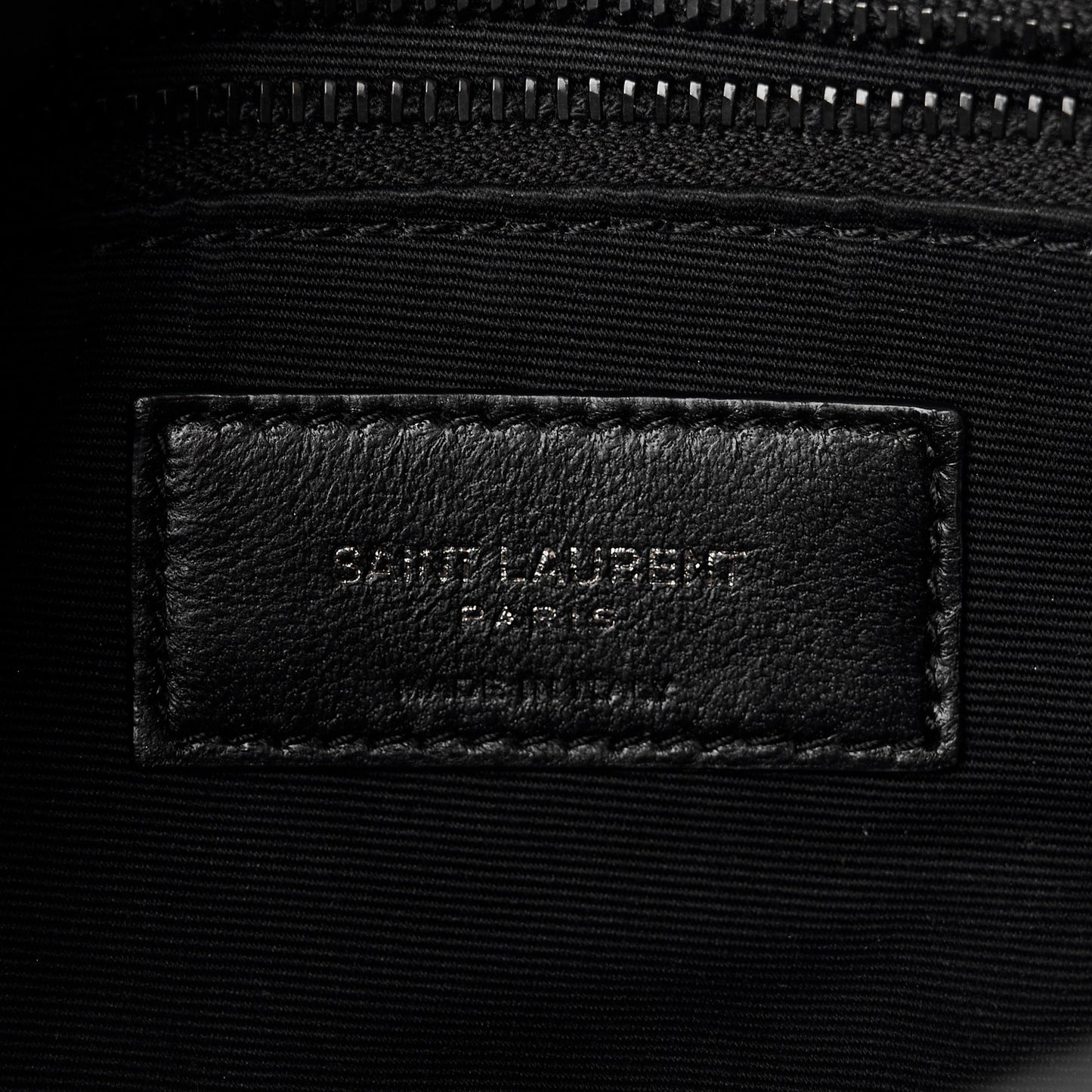 Lambskin Quilted Toy Loulou Puffer Monogram Monochrome Chain Satchel Black