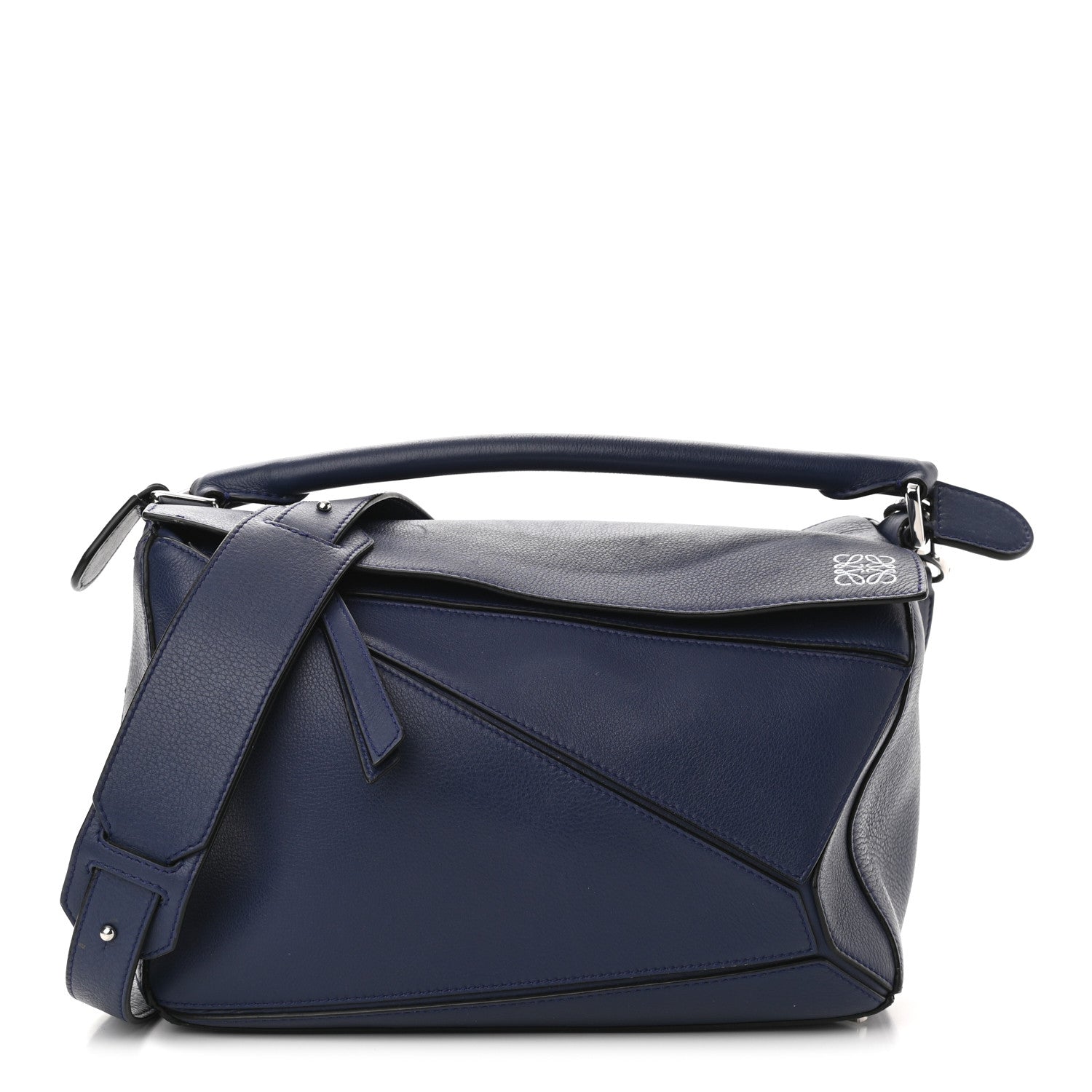 Loewe Calfskin Medium Puzzle Bag Marine 1 of 13