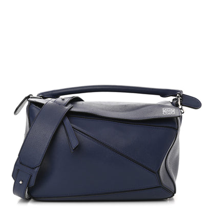 Loewe Calfskin Medium Puzzle Bag Marine 1 of 13