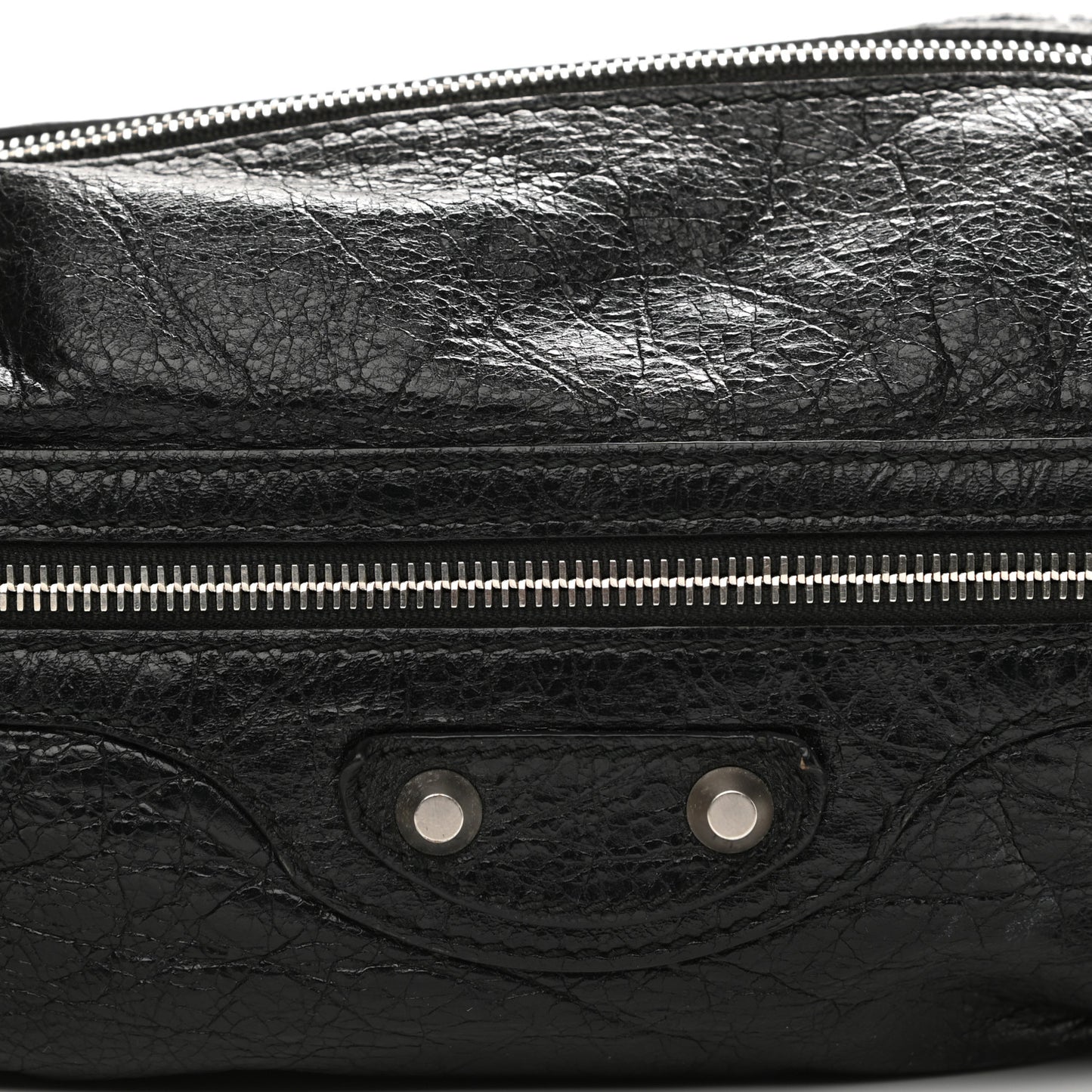 Lambskin Classic Hardware Neo Lift Hip Bag Black