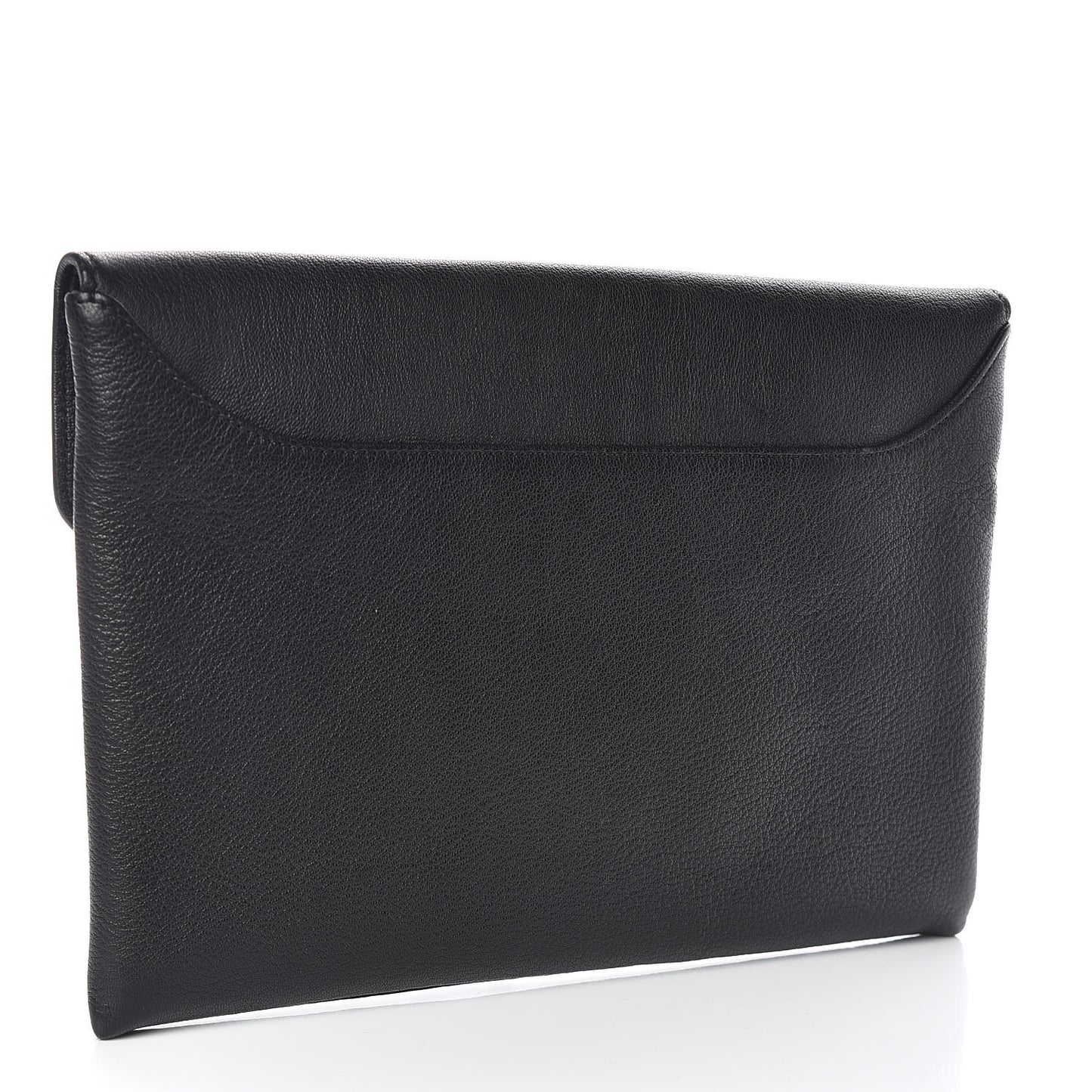 Sugar Goatskin Medium Antigona Envelope Clutch Black