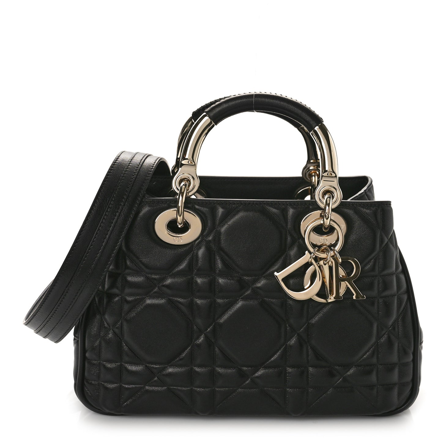 Calfskin Cannage Small The Lady 95.22 Black