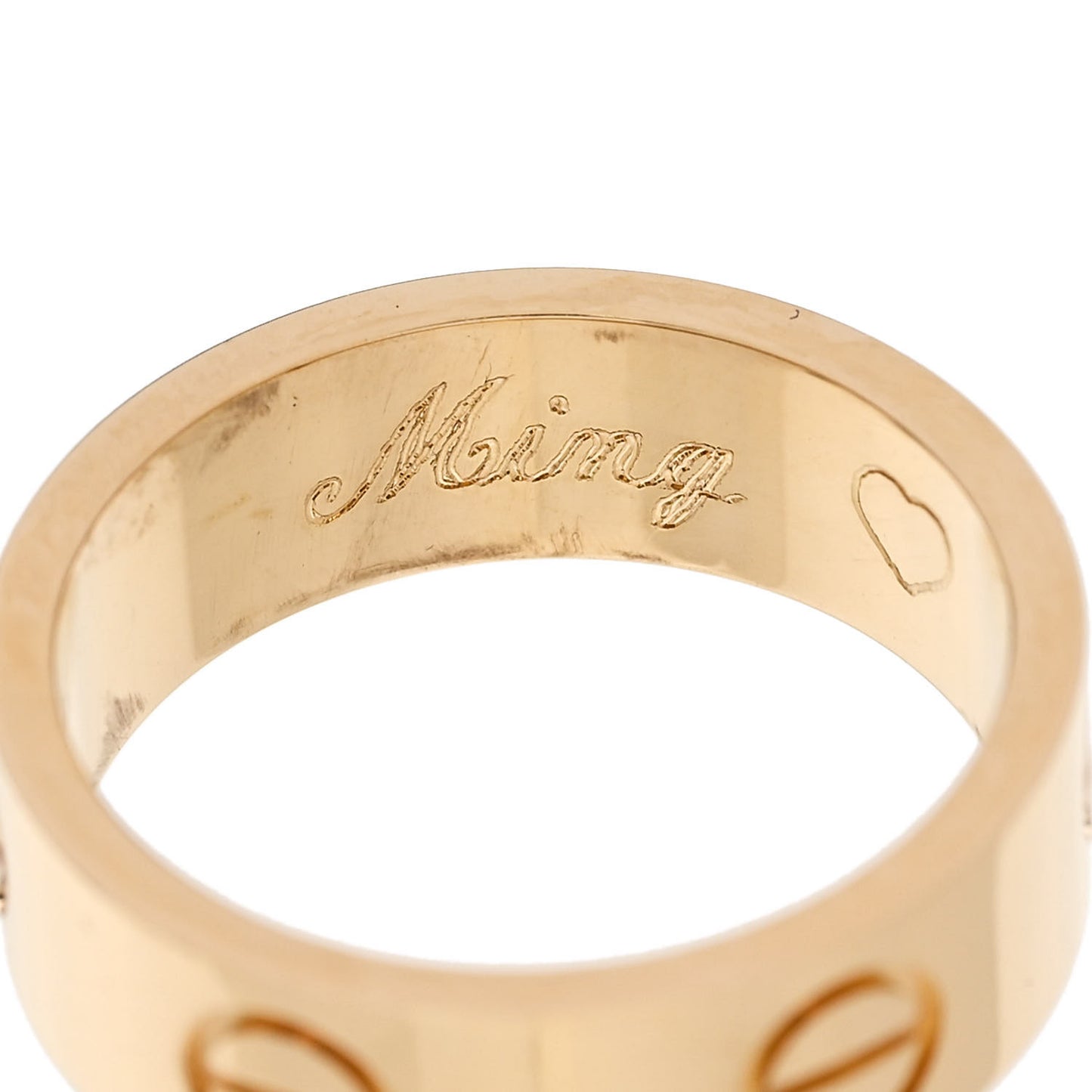 18K Yellow Gold 5.5mm LOVE Ring 48 4.5