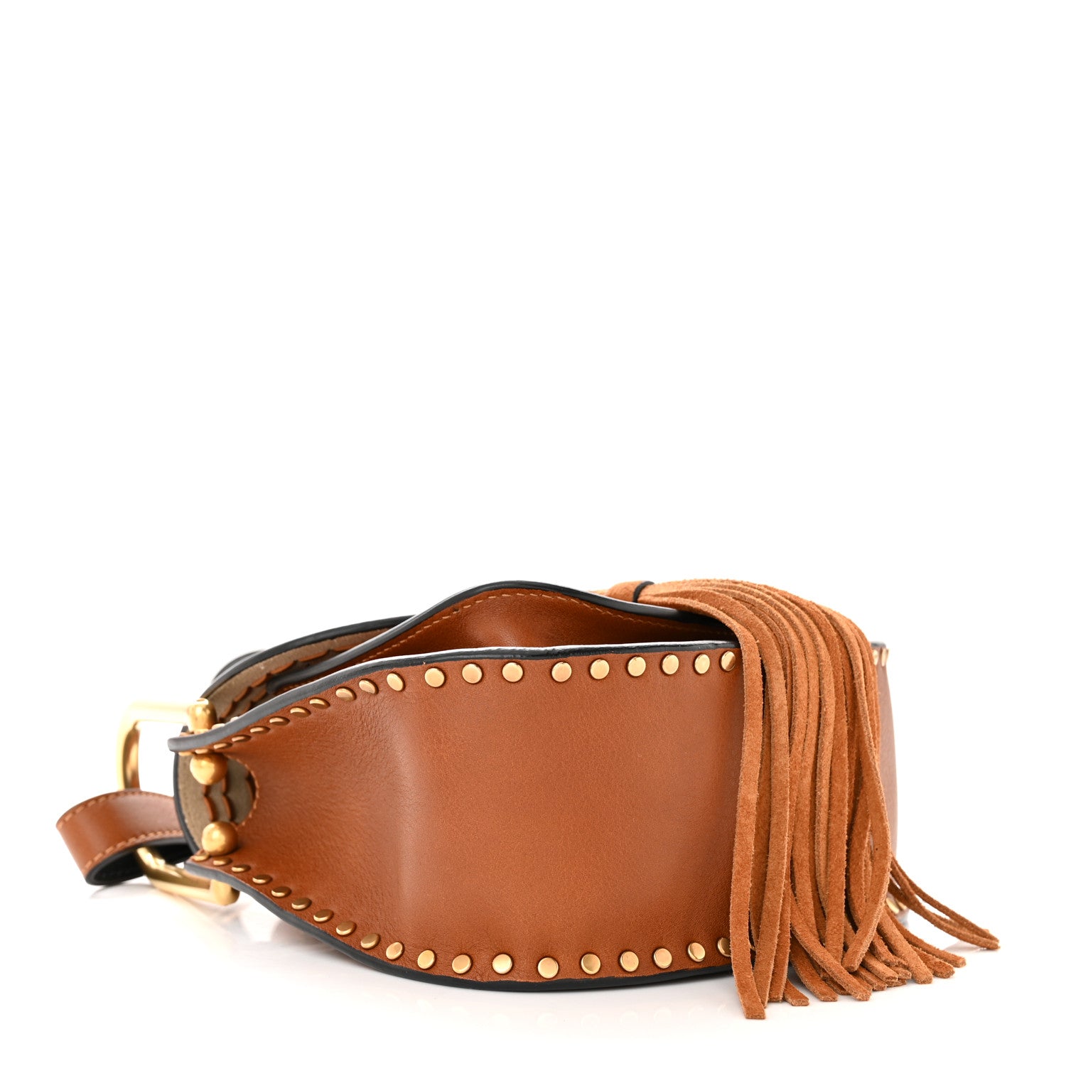 Chloe Calfskin Braided Mini Hudson Shoulder Bag Caramel 4 of 10