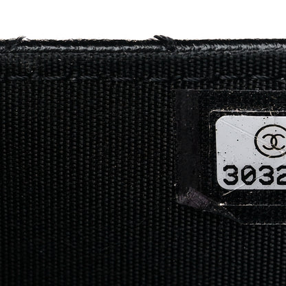 Chanel Lambskin Quilted Top Handle Flap Coin Purse With Chain Black 8 of 11