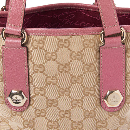 Gucci Monogram Small Charmy Tote Pink 7 of 8