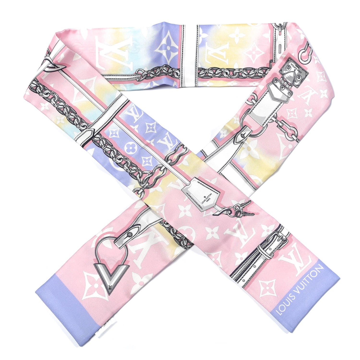 Louis Vuitton Silk Monogram Escale Confidential Bandeau Pink 1 of 3