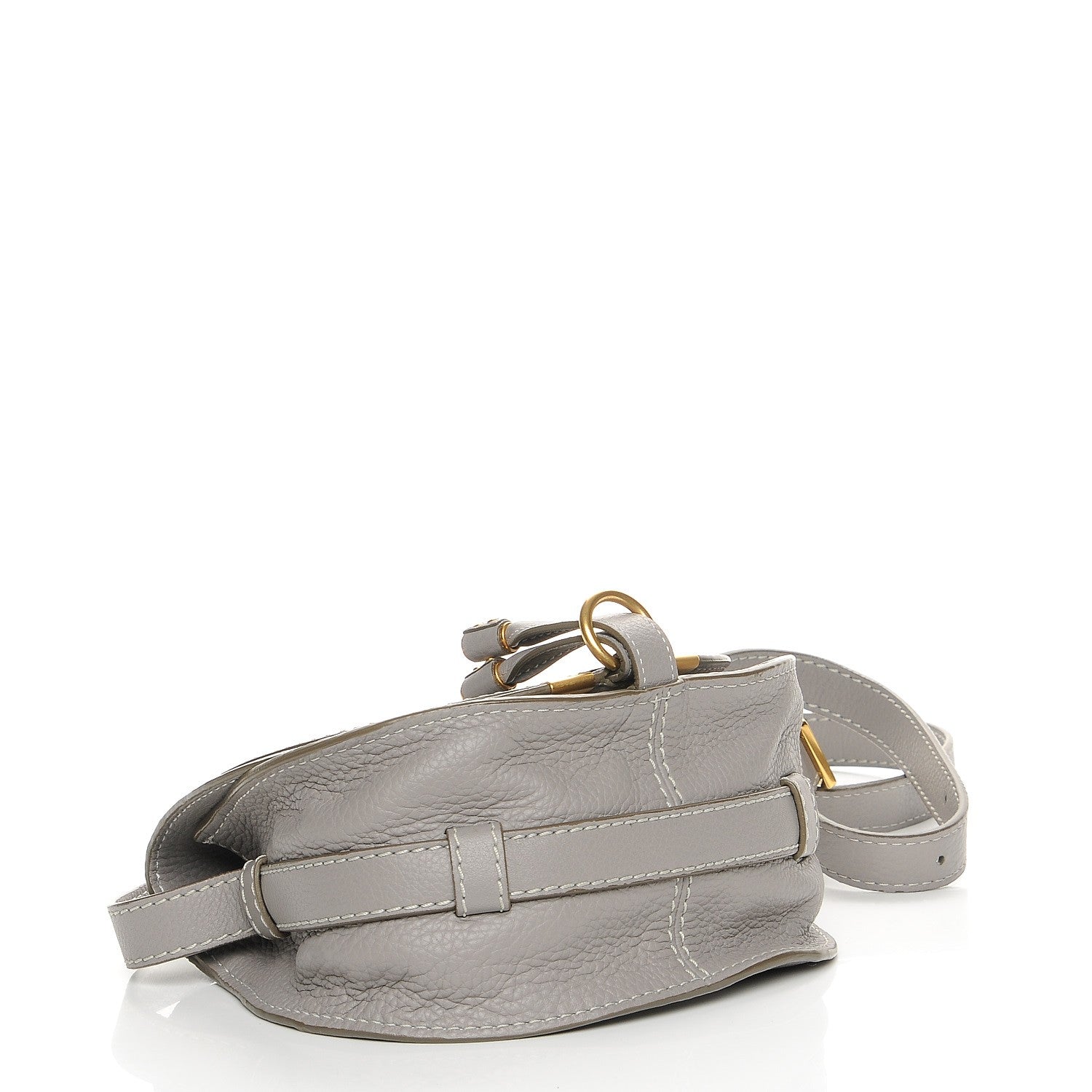 Chloe Calfskin Mini Marcie Round Crossbody Bag Cashmere Grey 4 of 7