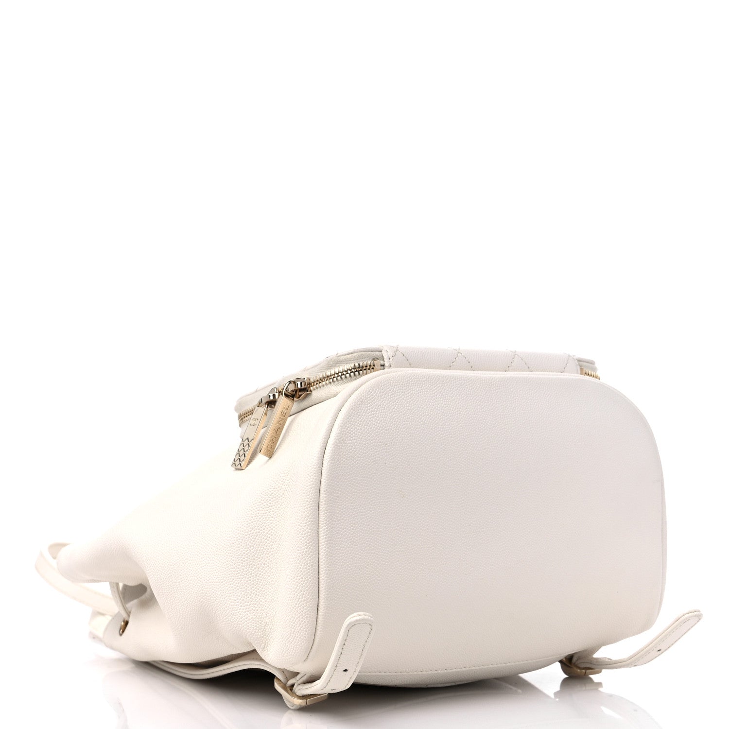 Chanel Caviar Quilted Business Affinity Backpack White 4 of 10