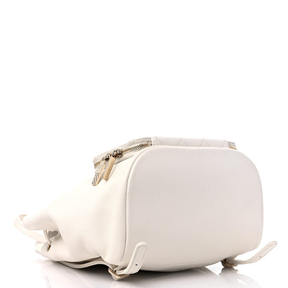 Chanel Caviar Quilted Business Affinity Backpack White 4 of 10