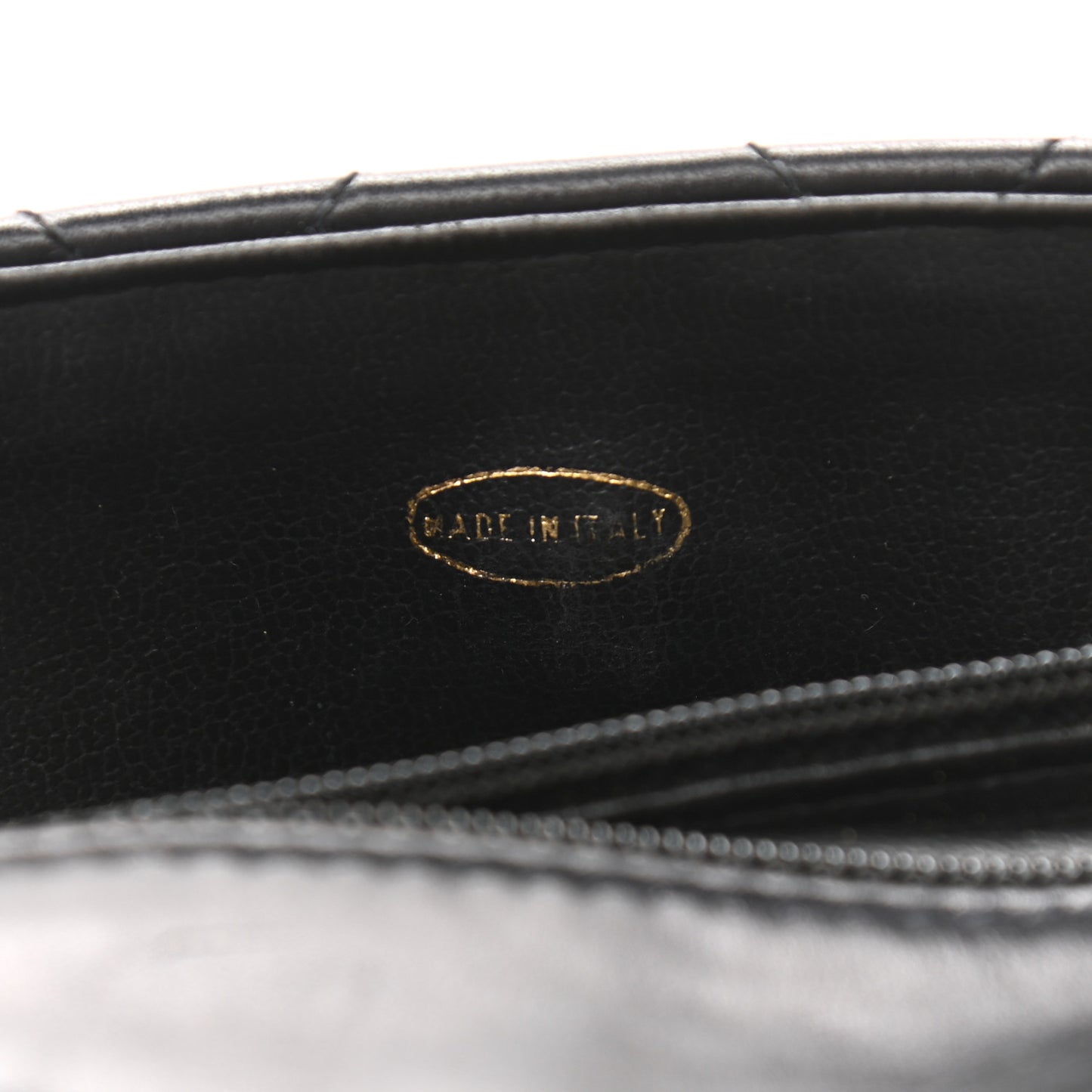 Lambskin Quilted Flap Waist Belt Bag Black