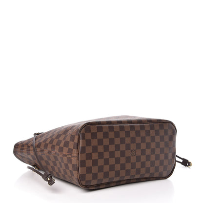 Louis Vuitton Damier Ebene Neo Neverfull MM Rose Ballerine 4 of 11