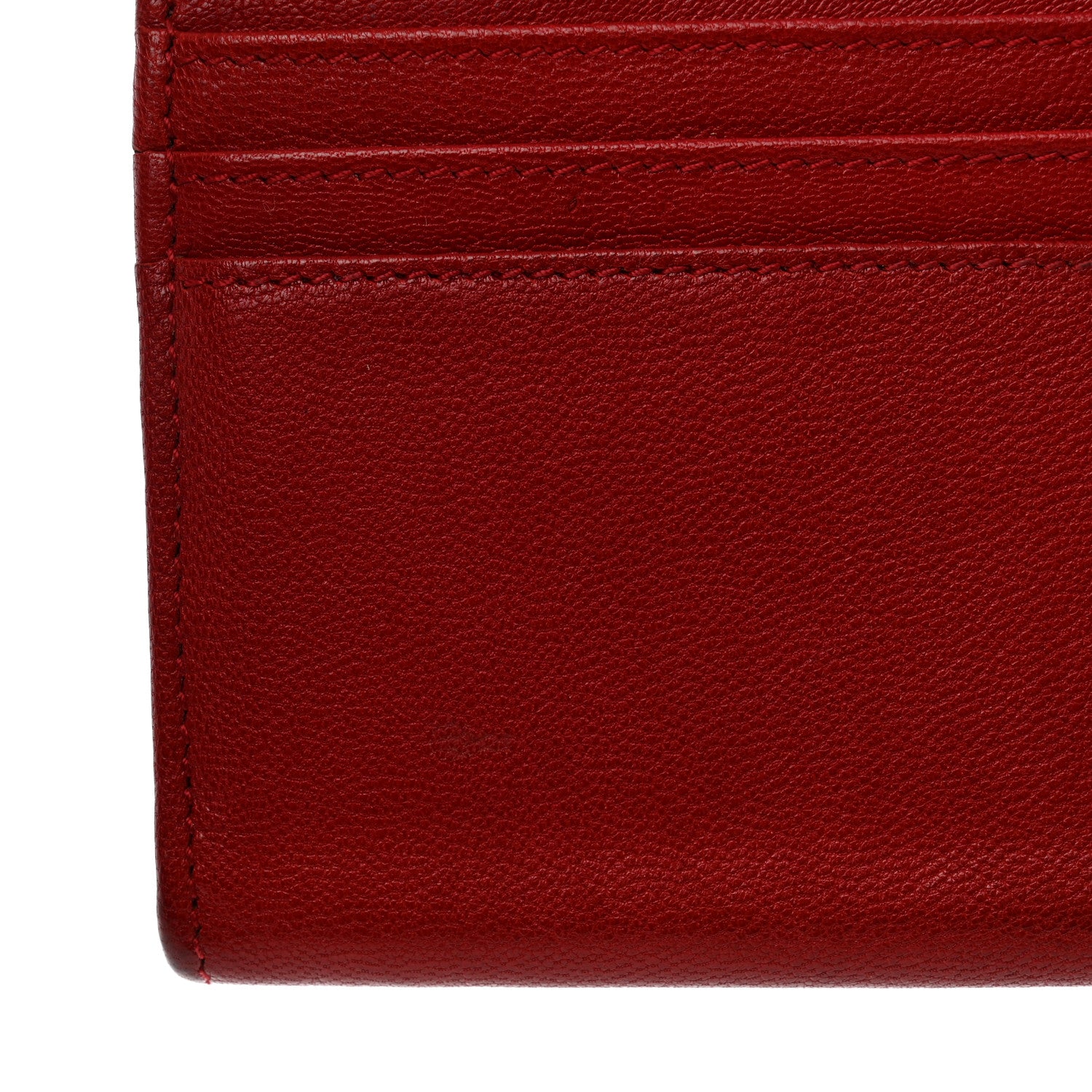 Saint Laurent Goatskin Belle De Jour Flap Wallet Rouge Orient 11 of 13