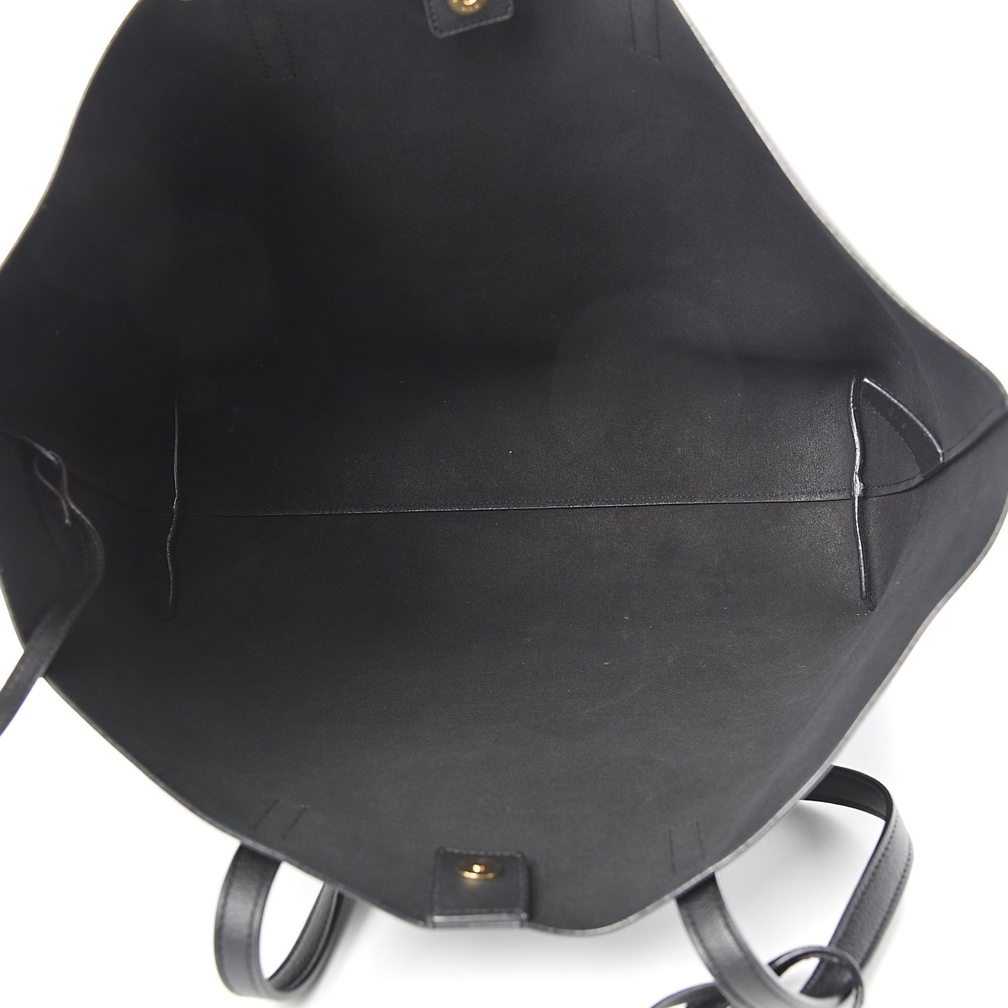 Calfskin Large Shopping Tote Black