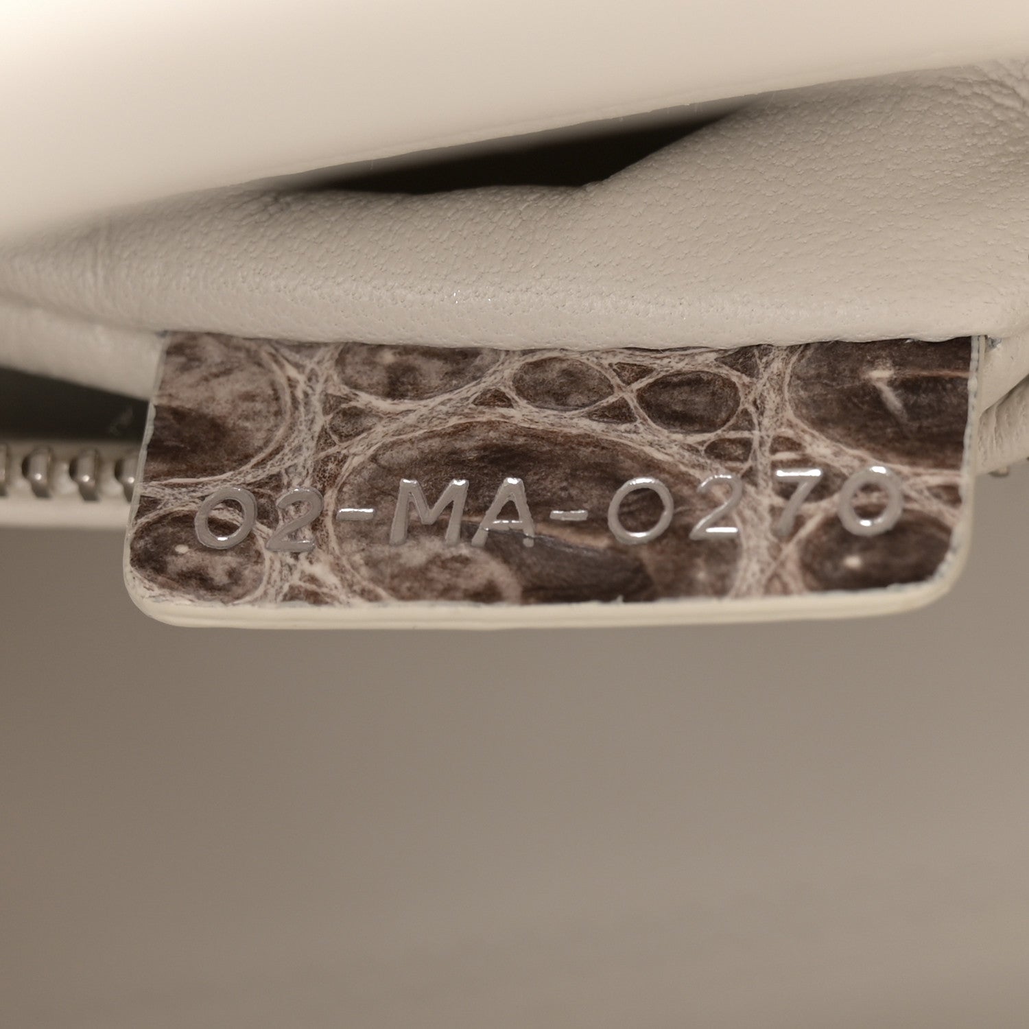 Christian Dior Niloticus Crocodile Himalaya Crystal Small Lady Dior White 7 of 10