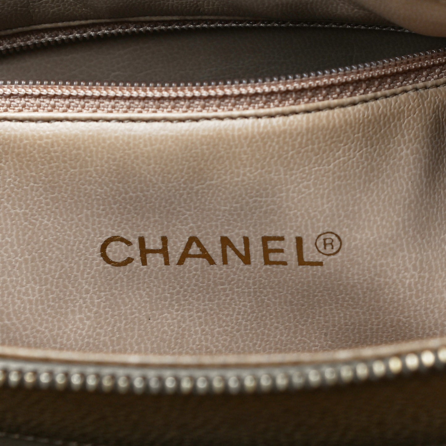 Caviar Flap Shoulder Bag Beige