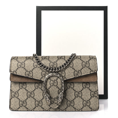 Gucci GG Supreme Monogram Super Mini Dionysus Shoulder Bag Taupe 9 of 9