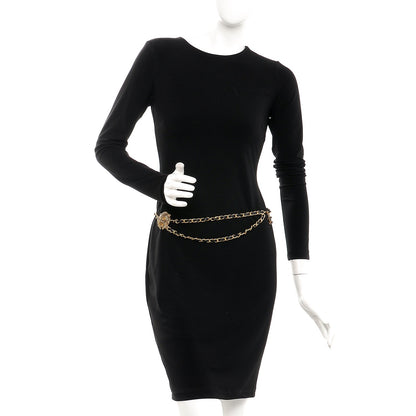 Chanel CHANE Lambskin Crystal Lion Chain Belt Gold 2 of 11