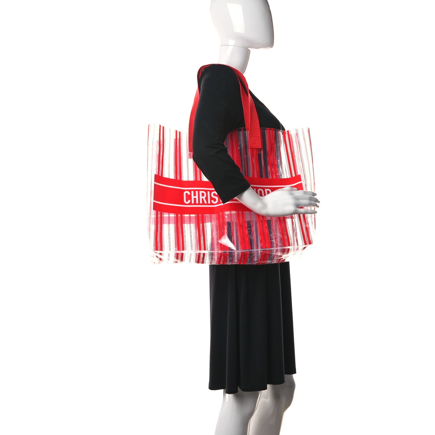 Christian Dior PVC Diorivera Tote Red 2 of 10