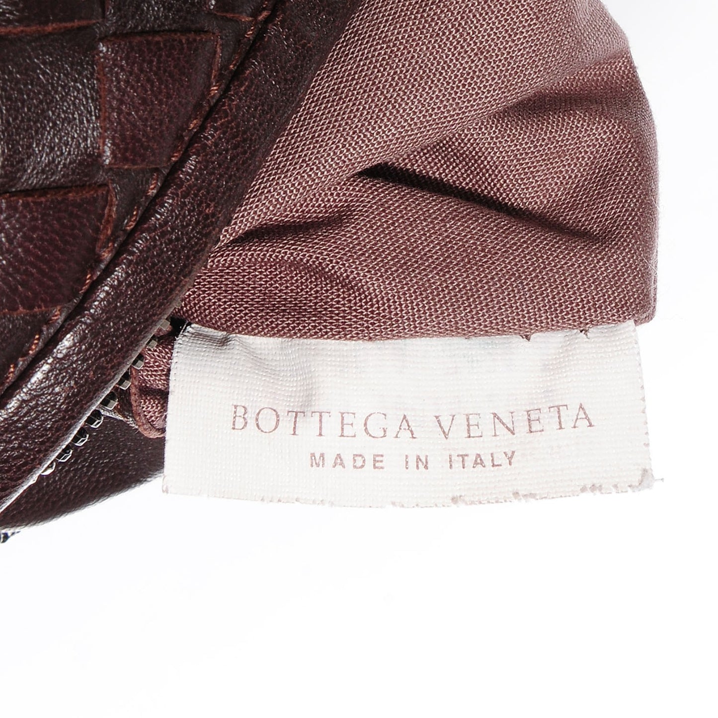 Nappa Intrecciato Medium Belly Veneta Hobo Ebano