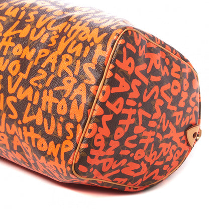 Louis Vuitton Monogram Graffiti Speedy 30 Orange 5 of 8