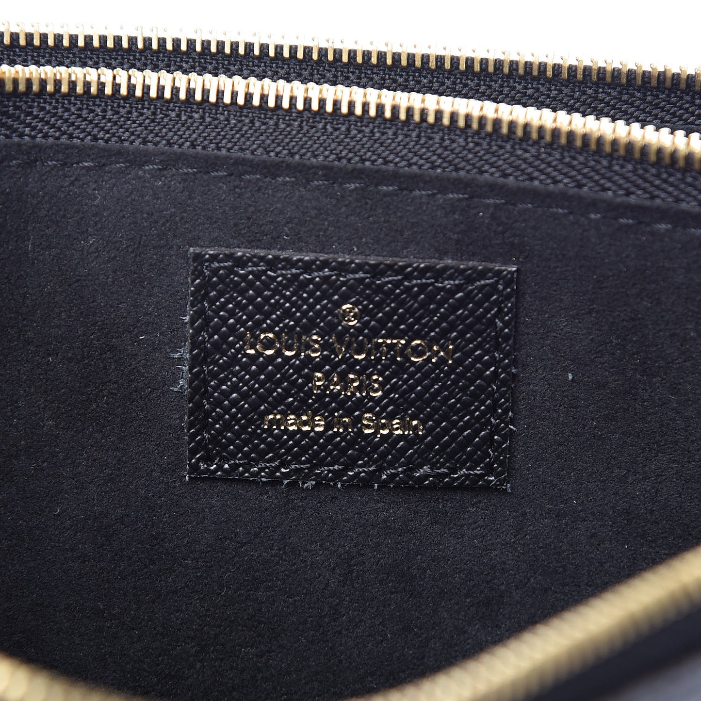 Monogram Giant Jungle Pochette Double Zip Black