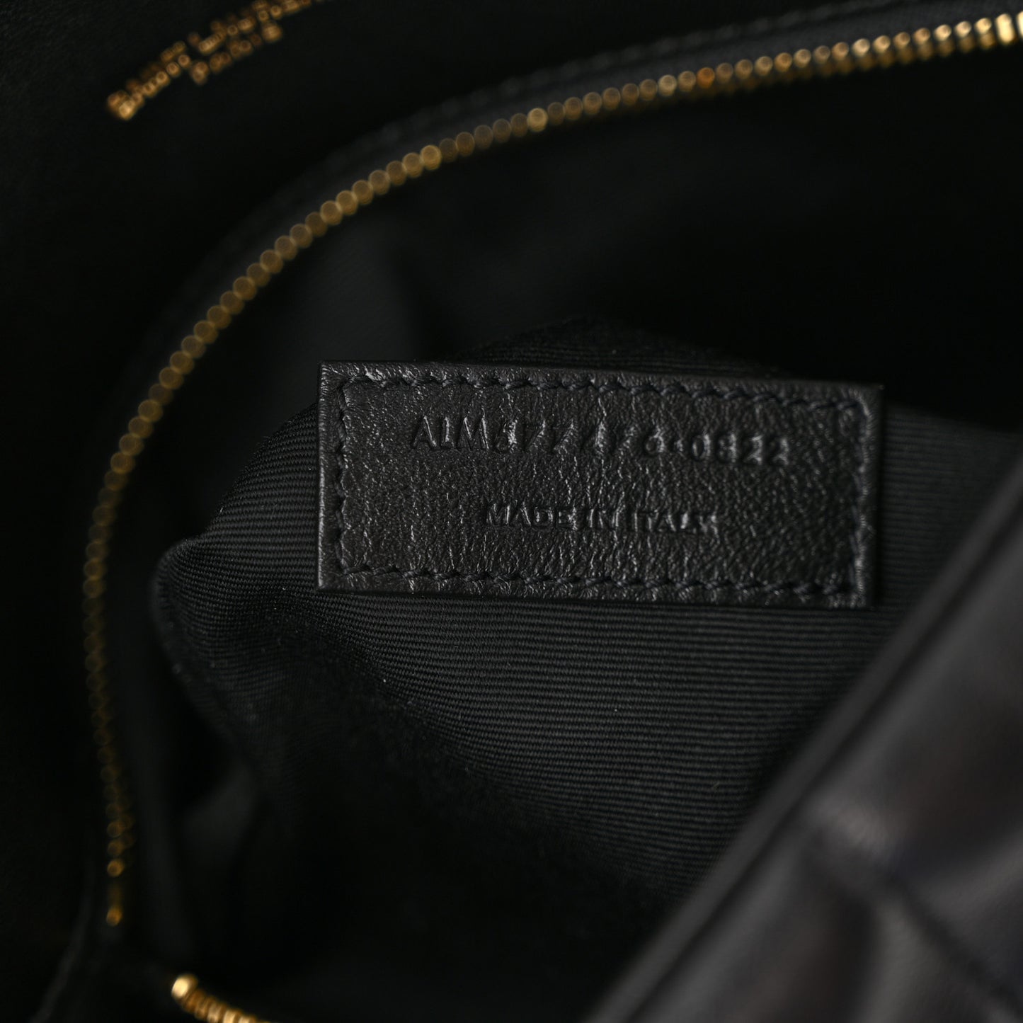 Lambskin Quilted Small Loulou Puffer Monogram Chain Satchel Black