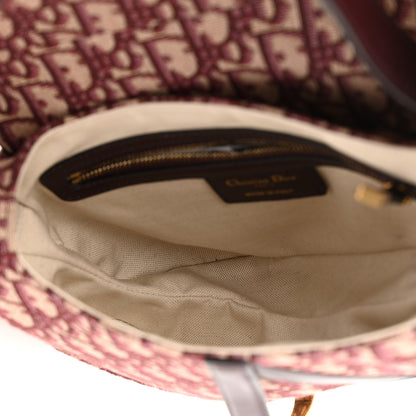 Christian Dior Oblique Saddle Bag Burgundy 5 of 10
