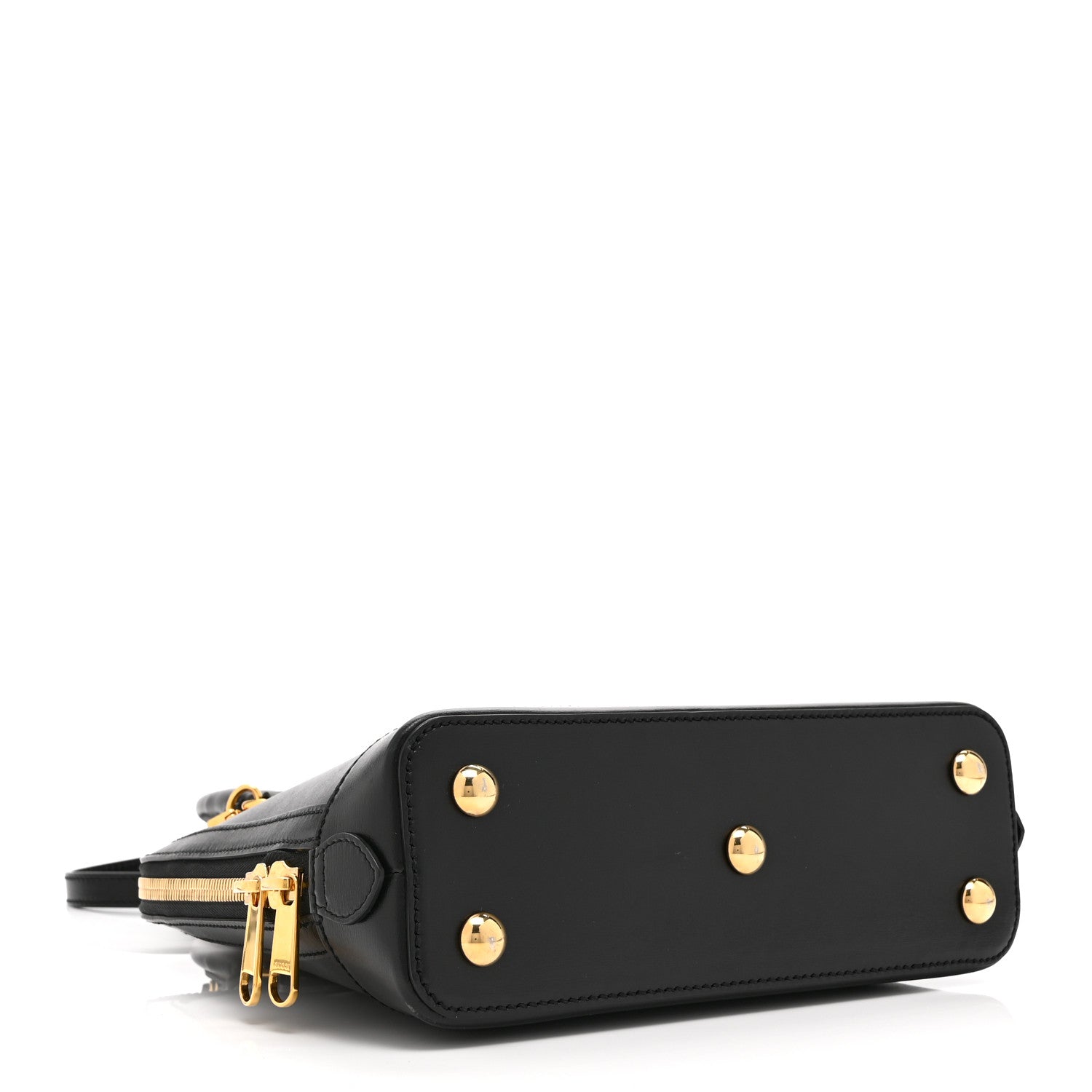 Gucci Boarded Plutone Calfskin Small Horsebit 1955 Top Handle Bag Black 4 of 11