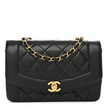 Chanel Lambskin Quilted Small Single Flap Black 1 of 12