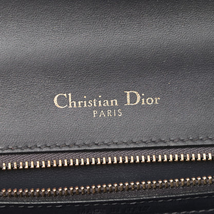 Christian Dior Metallic Patent Micro-Cannage Small Diorama Flap Bag Red 11 of 13