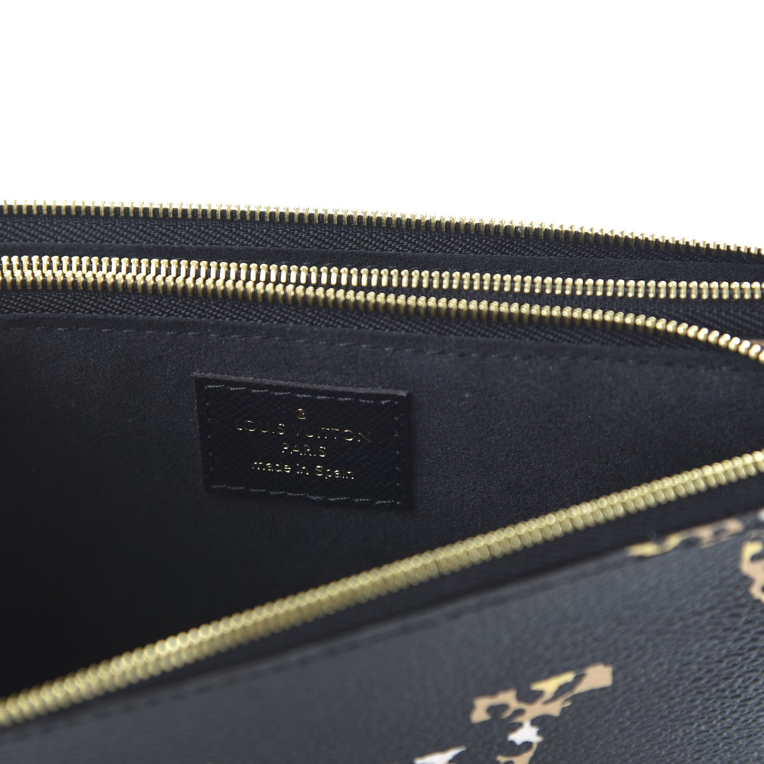 Louis Vuitton Monogram Giant Jungle Pochette Double Zip Black 8 of 10
