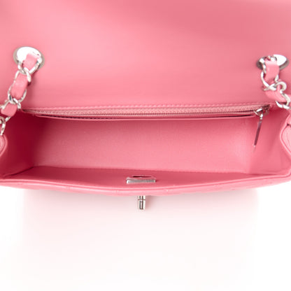 Chanel Lambskin Quilted Mini Rectangular Flap Pink 5 of 13