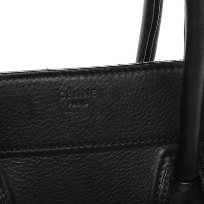 Celine Supple Calfskin Medium Phantom Luggage Black 6 of 10