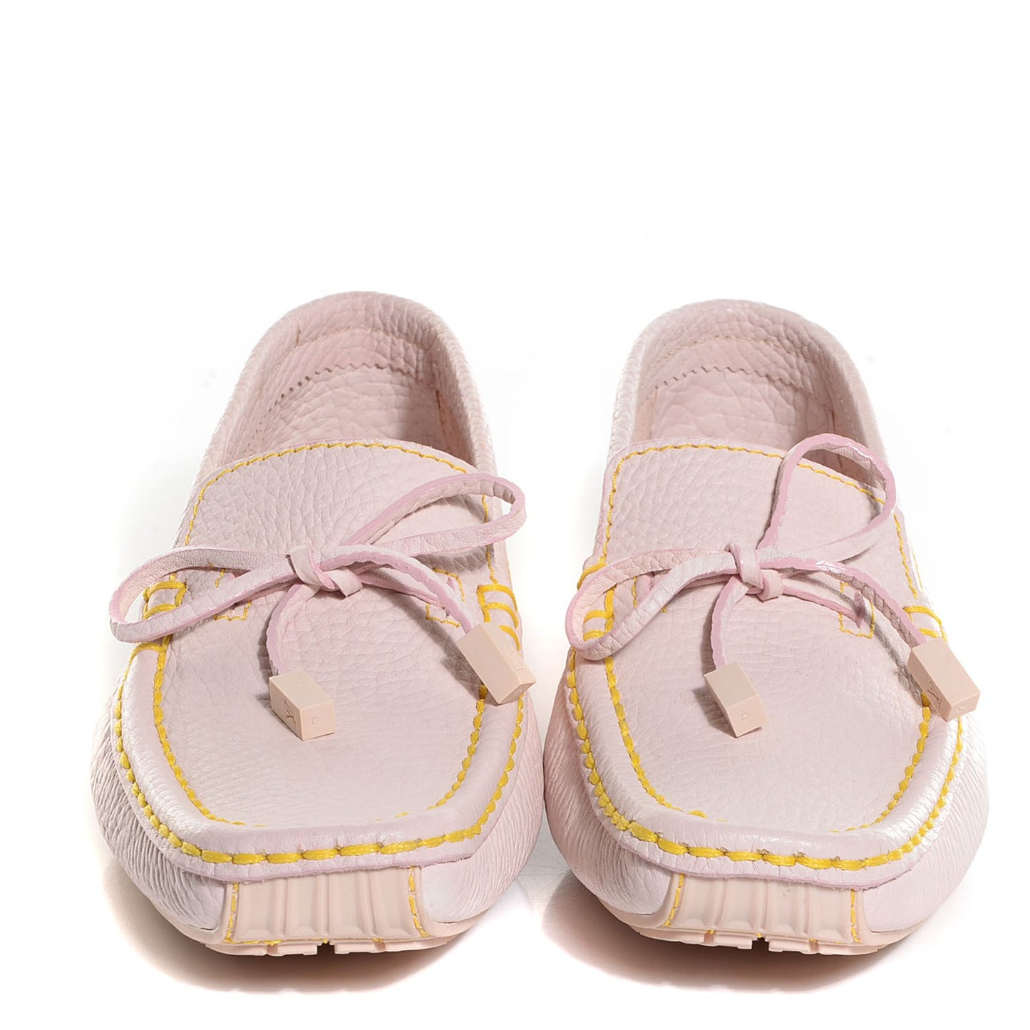 Calfskin Silverstone Moccasin Loafers 37 Rose