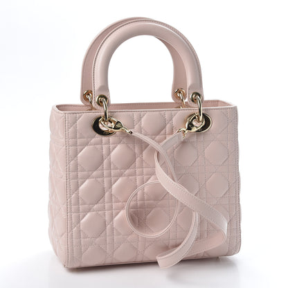 Christian Dior Lambskin Cannage Medium Lady Dior Light Pink 2 of 9