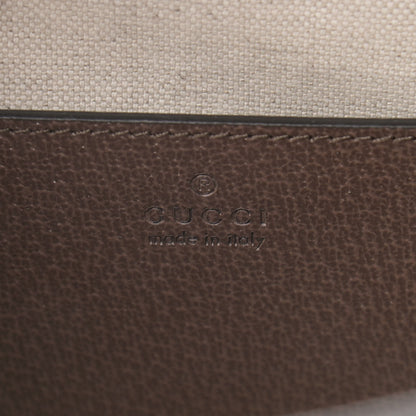 Gucci Monogram Jumbo GG Textured Dollar Calfskin Small Diana Tote Bag Camel Ebony New Acero 5 of 9