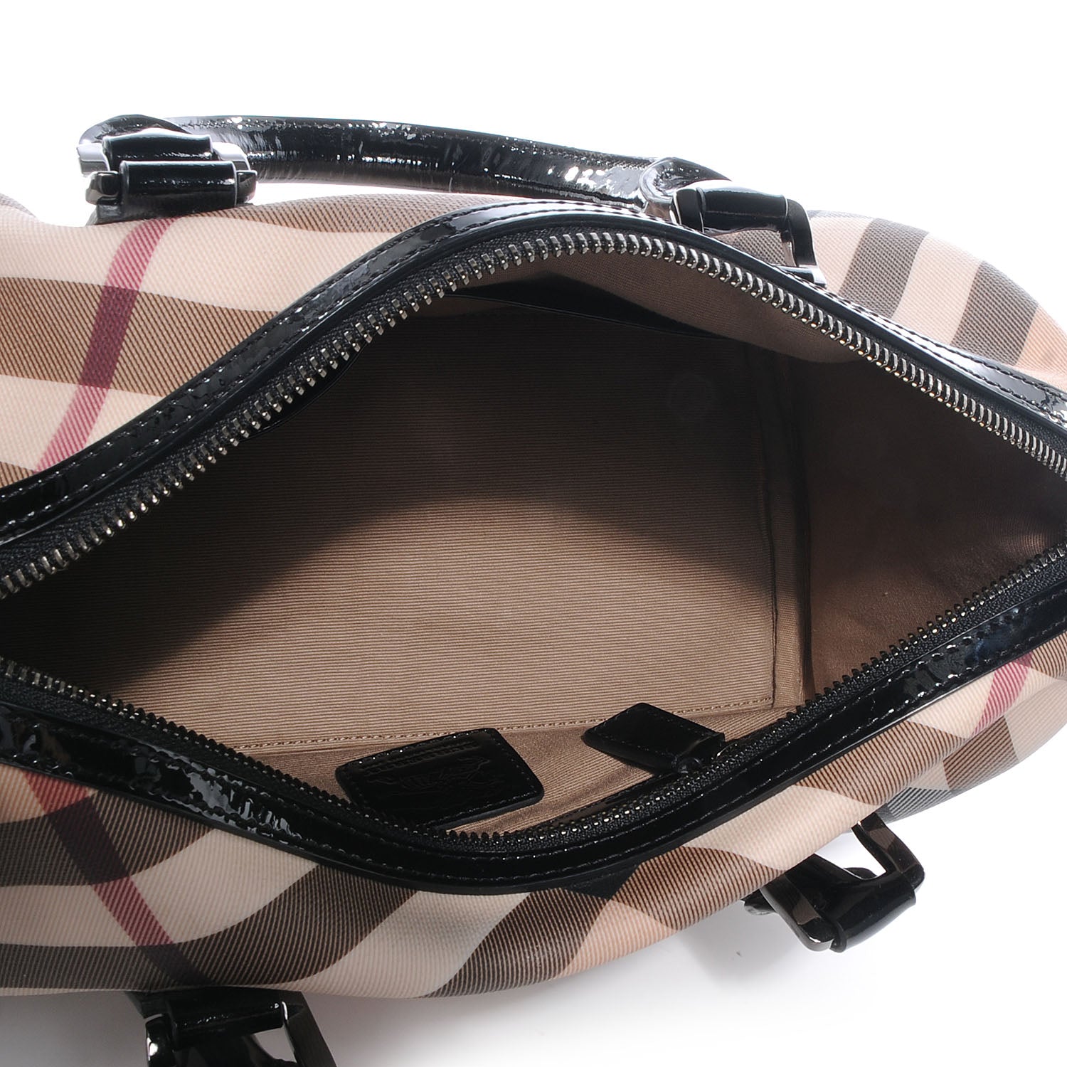 Burberry Supernova Check Chester Bowling Bag Black 5 of 7