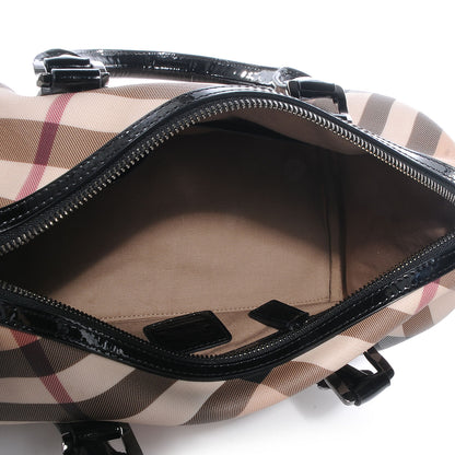 Burberry Supernova Check Chester Bowling Bag Black 5 of 7