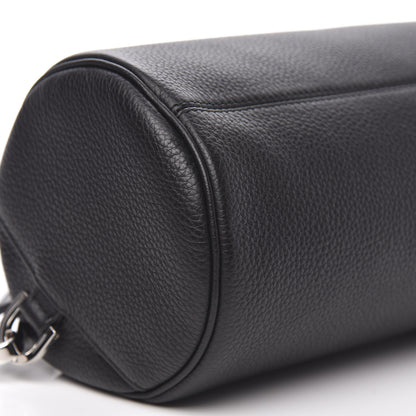 Christian Dior HOMME Grained Calfskin Mens Roller Pouch Black 6 of 8