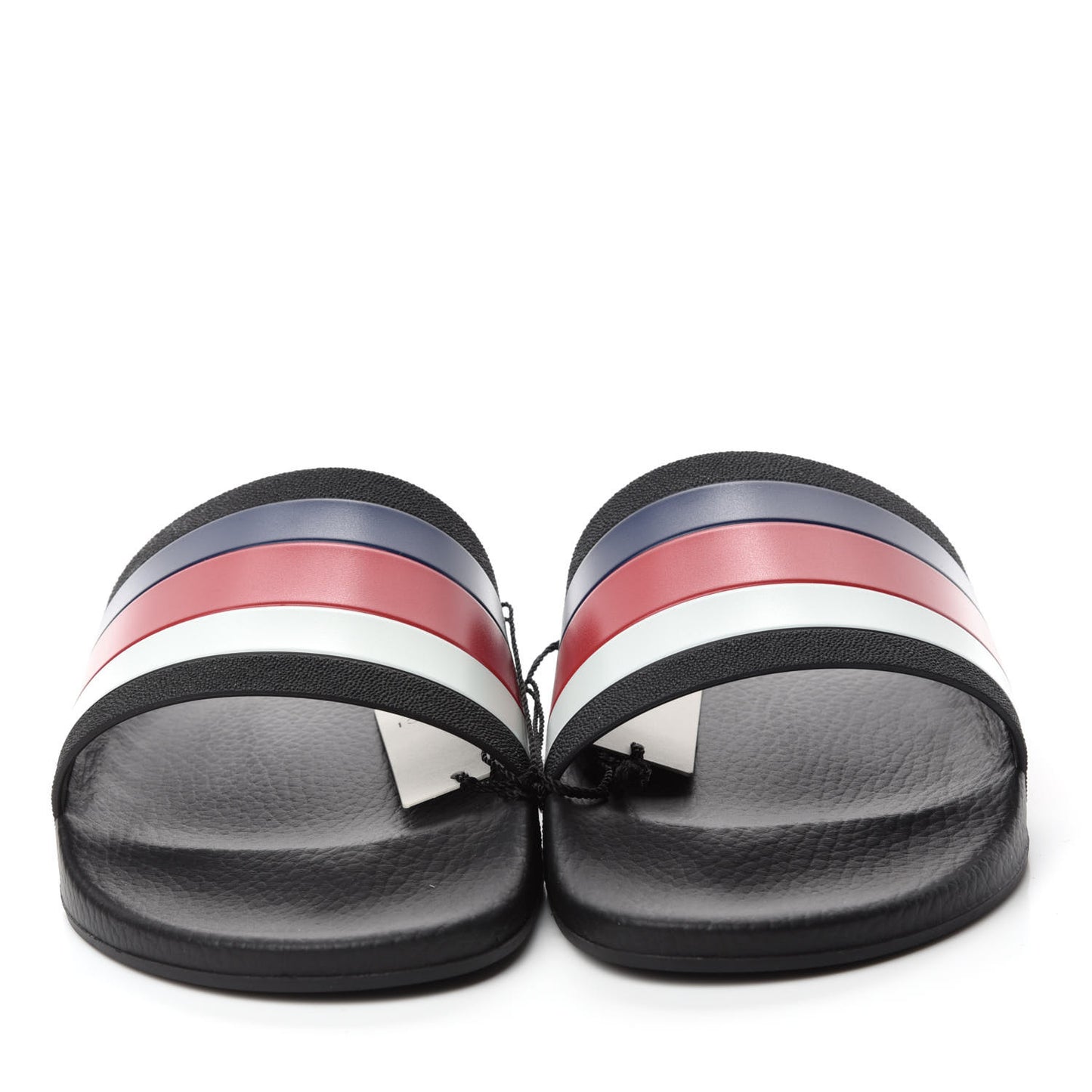 Rubber Web Mens Pool Slide Sandals 13 Black Mystic White Hibiscus Red Marine