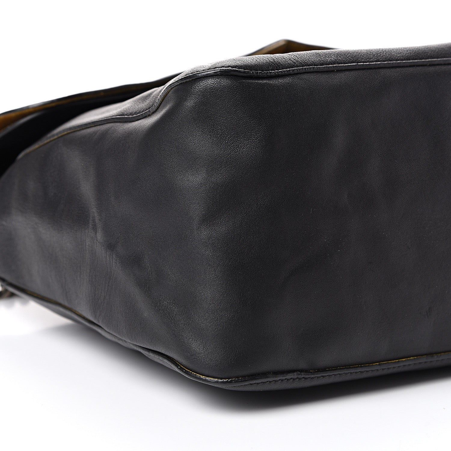 Celine Lambskin Medium Gourmette Shoulder Bag Black 8 of 13