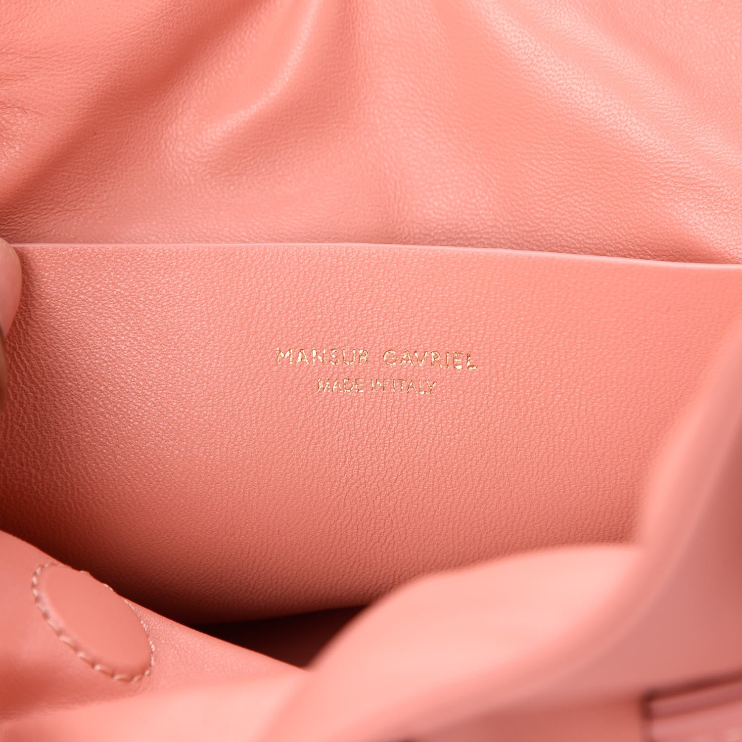 Mansur Gavriel Lambskin Protea Bag Coral 6 of 9