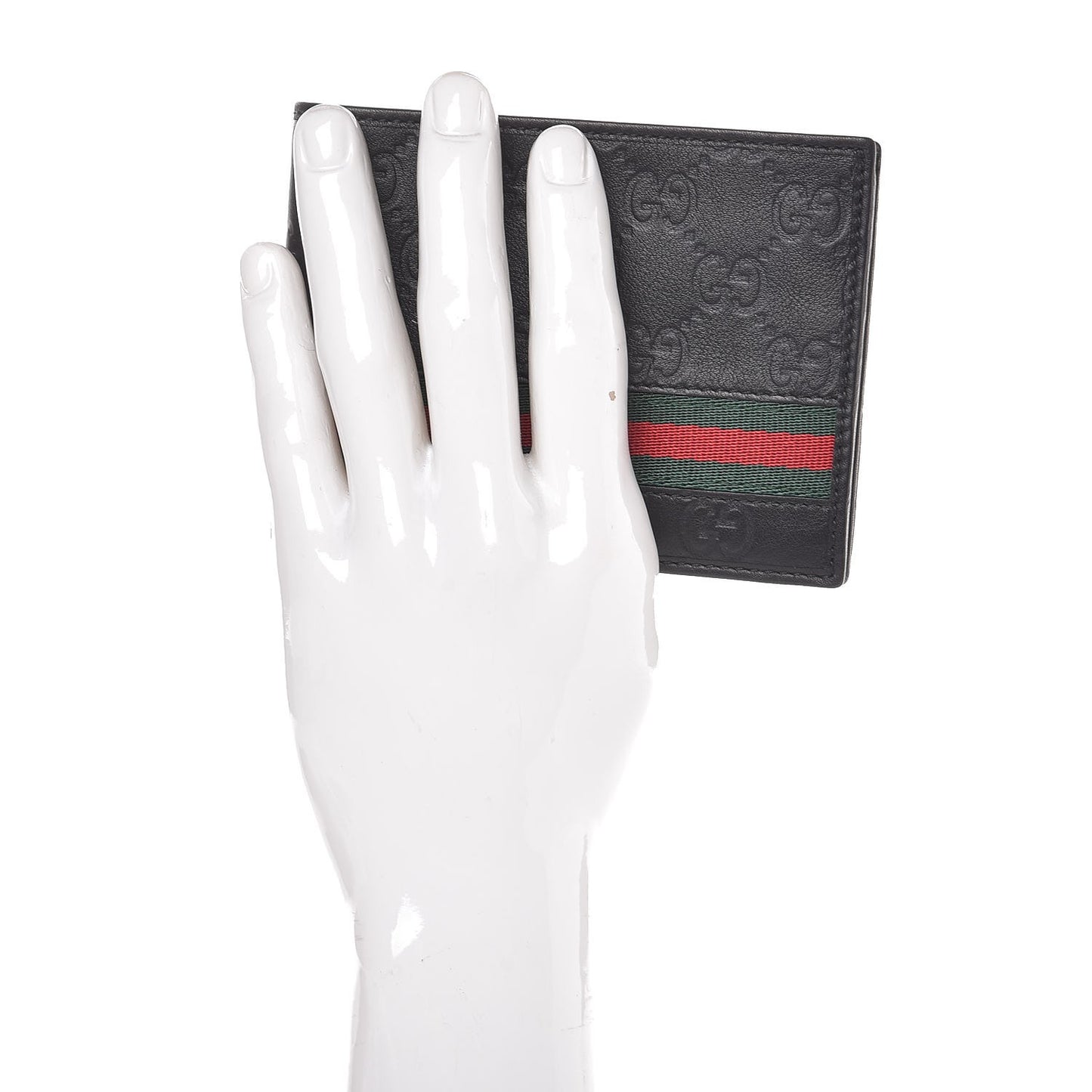 Guccissima Web Bi-Fold Wallet Black