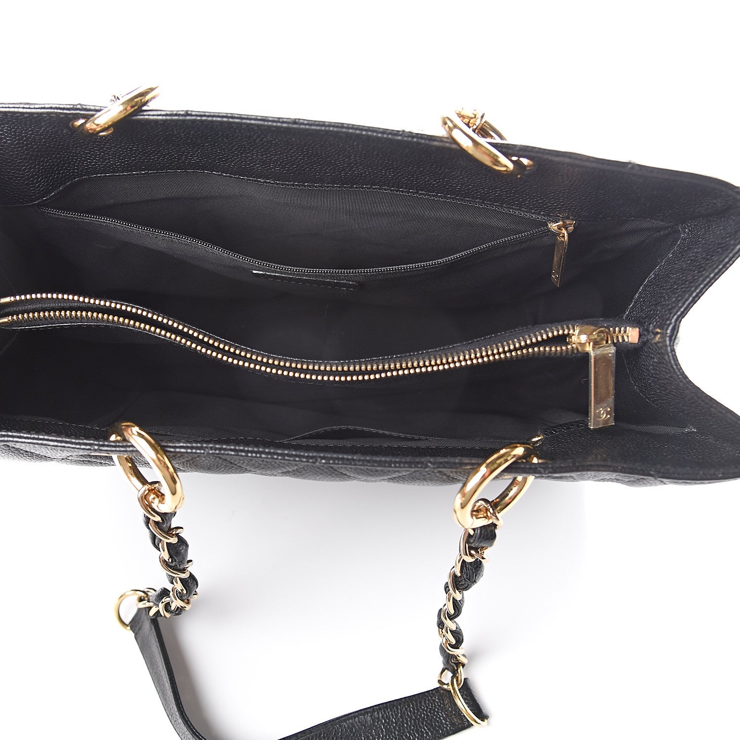 Chanel Caviar Quilted Grand Shopping Tote GST Black 4 of 9